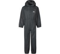 Trespass Kinder Regenset Button - Childs Unisex Rain Suit Dark Grey-2/3