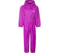 Trespass Kinder Regenset Button - Childs Unisex Rain Suit Purple Orchid-5/6