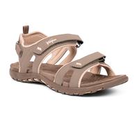 Trespass Serac Damen-Wandersandalen, leicht, positive Passform, 3-Punkt-Anpassung, gepolstertes geformtes Fußbett, strapazierfähige Traktions-Laufsohle, vollständig gefüttertes Obermaterial, kiefer