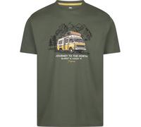 Trespass T-Shirt Tokso Casual Printed Tshirt Green Willow-L