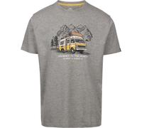 Trespass T-Shirt Tokso Casual Printed Tshirt Grey Marl-L