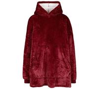 Trespass Übergroße Decke Hoodie mit Sherpa-Fleece-Innenseite, riesige Decke für Erwachsene, Fleece-Überwurf, Sweatshirt für Männer und Frauen, Unisex, verpackt in Kordelzug-Tasche, Gemütlichkeit, Dark