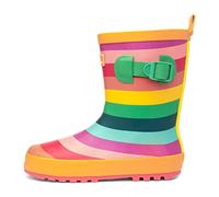 Trespass Puddle-Kids Welly Gummistiefel, Regenbogenfarbener Streifen, 34 EU