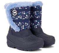 Trespass Unisex-Kinder-Schneestiefel Runa - wasserdichte Außensohle, Klettverschluss, Sherpa-Futter, Traktionssohle, Obermaterial aus PVC/Textil, Textilfutter, TPR-Laufsohle, navy, 11 UK