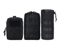 Tressify Molle Tactical Pouches, Utility Military Waist Bag Set, Outdoor Gear Attachment Bags, Modulares Schwarzes Aufbewahrungssystem für Camping und Wandern