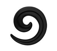 Treuheld® 16mm Dehnschnecke als Schmuck & zum Dehnen - Schwarz - Flesh Tunnel & Ohr Plug Dehner/Ohrloch Expander - Acryl/Kunststoff