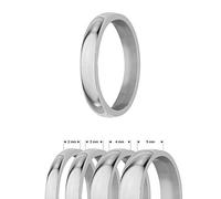 Treuheld® | Ring aus Edelstahl | Silber | Ringgröße 48 | Breite 3mm | Damen & Herren | glänzend | Freundschaftsring Verlobungsring Ehering