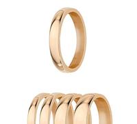 Treuheld Ring - Edelstahl - 4 Breiten - Glänzend - Rosegold [15.] - Breite: 3mm - Ringgröße: 51