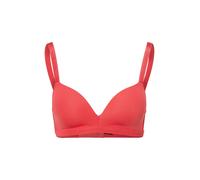 Triangel-BH BOSS "TRIANGLE PADDED CI", Damen, Gr. XS, N-Gr, schwarz pink 658, Jersey, Obermaterial: 95% Viskose, 5% Elasthan, unifarben, Basic, körpernah, BHs Triangel-BH, mit BOSS Schriftzug auf den