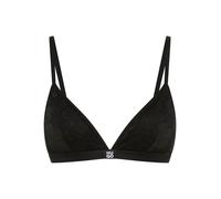 HUGO Triangel-BH aus geblümter Spitze mit herausnehmbarer Wattierung - Style BLOOM LACE TRIANGLEP, 50561590 Schwarz XL