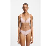Triangel-BH HUGO UNDERWEAR "Unique", Damen, Gr. L, N-Gr, light, pastel pink, Web, Obermaterial: 79% Polyamid, 21% Elasthan, BHs Triangel-BH, mit Spitze (29274343-L) light, pastel pink
