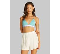 Triangel-BH "LGHT LINED TRIANGLE", Damen, Gr. S (36), N-Gr, blau (beau blau), Obermaterial: 53% Baumwolle, 35% Modal, 12% Elasthan, CALVIN KLEIN UNDERWEAR, körpernah, BHs Triangel-BH, mit CK-Logo am B