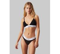 Triangel-BH "LGHT LINED TRIANGLE", Damen, Gr. XL (42/44), N-Gr, schwarz, Obermaterial: 53% Baumwolle, 35% Modal, 12% Elasthan, CALVIN KLEIN UNDERWEAR, körpernah, BHs Triangel-BH, mit CK-Logo am Bund (