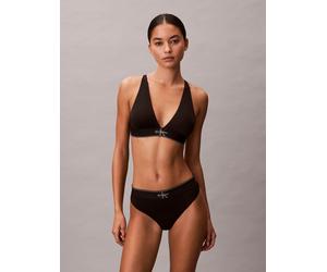 Triangel-BH "LIGHTLY LINED TRIANGLE", Damen, Gr. XL (42), N-Gr, schwarz, Jersey, Obermaterial: 92% Polyester, 8% Elasthan, CALVIN KLEIN UNDERWEAR, unifarben, körpernah, BHs Triangel-BH, Körpernahe Pas