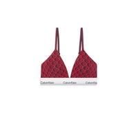 Triangel-BH "LIGHTLY LINED TRIANGLE", Damen, Gr. XS (34), N-Gr, seamless emblem, schwarz berry, Web, Obermaterial: 53% Baumwolle, 35% Modal, 12% Elasthan, CALVIN KLEIN UNDERWEAR, gemustert, mehrfarbig