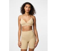 Triangel-BH PIECES "PCNAMEE TRIANGLE BRA NOOS", Damen, Gr. S (36), N-Gr, beige (natur), Jersey, Obermaterial: 75% Polyamid, 25% Elasthan, unifarben, BHs Triangel-BH (72094961-S) natur