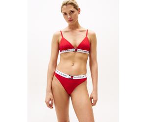 Triangel-BH "RP TRIANGLE (EXT. SIZE)", Damen, Gr. M (38), N-Gr, rot (primary rot), Jersey, Obermaterial: 90% Baumwolle, 10% Elasthan, TOMMY HILFIGER UNDERWEAR, kontrastfarbene Details, körpernah, BHs 