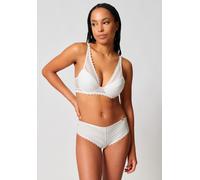 Triangel-BH SKINY "Initialace", Damen, Gr. 75, Cup A, ivory, Obermaterial: 90% Polyamid, 10% Elasthan. Cups: 100% Polyester, unifarben, normal, BHs Triangel-BH, mit Bügel, Spitze über den Cups, gepols