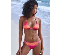 Triangel-Bikini BUFFALO, Damen, Gr. 38, Cup C/D, pink (pink, orange), Polyester, Recycling-Polyamid, Farbverlauf, Bikini-Sets Triangel-Bikini, mit Farbverlauf (46707635-38) pink, orange