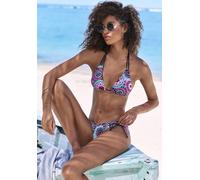 LASCANA Triangel-Bikini Damen lila bedruckt Gr.32 Cup A/B