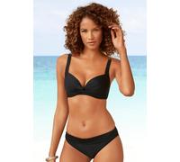 Triangel-Bikini LASCANA, Damen, Gr. 36, Cup B, schwarz, Polyamid, unifarben, Bikini-Sets, in Bralette-Form, Topseller (11840733-36) schwarz