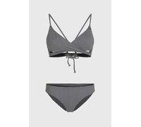 Triangel-Bikini O'NEILL "ESSENTIALS BAAY MAOI BIKINI SET", Damen, Gr. 38, N-Gr, schwarz micro, Obermaterial: 82% Polyamid, 18% Elasthan, Bikini-Sets Triangel-Bikini, Set mit 2 Teilen, Cups mit herausn
