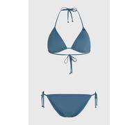 Triangel-Bikini O'NEILL "ESSENTIALS CAPRI BONDEY BIKINI SET", Damen, Gr. 40, N-Gr, weiß, neutral, Obermaterial: 82% Polyamid, 18% Elasthan, Bikini-Sets Triangel-Bikini, mit herausnehmbaren Pads, mit v