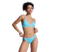Triangel-Bikini ROXY "Printed Essentials", Damen, Gr. XL, Cup B, katydid as if plaid, Obermaterial: 85% Microfaser, 15% Elasthan;, Bikini-Sets Triangel-Bikini (60017045-XL) katydid as if plaid