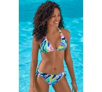 s.Oliver Triangel-Bikini-Set mit blau-grünem Muster