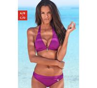 Triangel-Bikini S.OLIVER "Tonia" Gr. 36, Cup C/D, pink (fuchsia) Damen Bikini-Sets Ocean Blue mit Accessoires (342123-36)