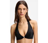 BOSS Neckholder-Bikini-Top mit herausnehmbarer Wattierung - Style TRIANGLE_BOSS CODES, 50561258 Schwarz S