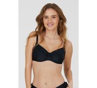 Triangel-Bikini-Top CRUZ "Stephania", Damen, Gr. 75, Cup C, schwarz, 80% Polyamid, 20% Elasthan, unifarben, Bikini-Oberteile, mit Quick Dry-Technologie (67932669-75) schwarz