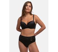 Triangel-Bikini-Top DORINA "AZORES", Damen, Gr. 90, Cup D, schwarz, Microfaser, Obermaterial: 71% Polyester, 16% Elasthan, 13% Polyamid, unifarben, Bikini-Oberteile, Vorgeformte Cups (89092001-90) sch
