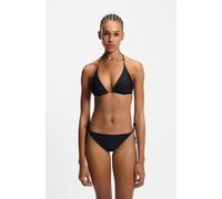 HUGO Bikini-Oberteil mit Logo-Applikation Modell 'PURE TRIANGLE' in Black, Größe XS