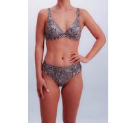Triangel-Bikini-Top JOOP "Python", Damen, Gr. 40, Cup B, bunt (aop), Microfaser, Obermaterial: 92% Polyester, 8% Elasthan, Animalprint, Bikini-Oberteile, Animal-Print mit Glanz-Effekt, mit Bügel (7036