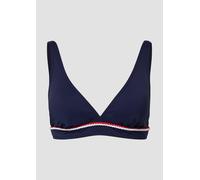 Triangel-Bikini-Top mit Zierborte 38C/D blau 6010616.24.38C_D