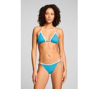 Triangel-Bikini-Top PUMA "PUMA SWIM WOMEN TRIANGLE TOP", Damen, Gr. XL, N-Gr, luminous blau, Obermaterial: 80% Polyamid, 20% Elasthan, Bikini-Oberteile, zum Binden, Neckholder (89134544-XL) luminous b