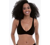 Triangel-Bikini-Top ROSA FAIA "Pure", Damen, Gr. 38, Cup A/B, schwarz (schwarz a, b), Obermaterial: 75% Polyamid, 25% Elasthan, unifarben, Bikini-Oberteile, verstellbare Träger, ohne Bügel, Brustfutte