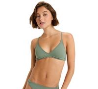 Triangel-Bikini-Top ROXY "Beach Classics Ba Athl Tri", Damen, Gr. S, Cup B, grün (agave grün), Obermaterial: 85% Microfaser, 15% Elasthan;, Bikini-Oberteile Triangel-Bikini-Top (81907741-S)