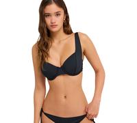 Triangel-Bikini-Top ROXY "Beach Classics", Damen, Gr. L, Cup B, grau (anthrazit), Obermaterial: 85% Microfaser, 15% Elasthan;, Bikini-Oberteile (91737350-L) anthrazit