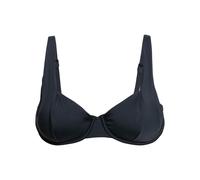 Triangel-Bikini-Top ROXY "Beach Classics", Damen, Gr. M, Cup B, grau (anthrazit), 85% Polyester, 15% Elasthan, Bikini-Oberteile (91737350-M) anthrazit