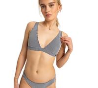 Triangel-Bikini-Top ROXY "Gingham", Damen, Gr. XL, Cup B, grau (anthrazit), Obermaterial: 62% Microfaser, 33% Nylon, 5% Elasthan;, Bikini-Oberteile Triangel-Bikini-Top (24251039-XL)