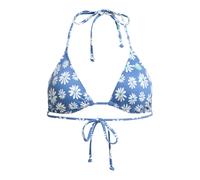 Roxy Printed Essentials Tiki Tri Damen Bikini Top blau weiß - S