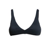 Triangel-Bikini-Top ROXY "Rib Roxy Love The Oceana V", Damen, Gr. L, Cup B, grau (anthrazit), Obermaterial: 91% Nylon, 9% Elasthan;, Bikini-Oberteile (27654729-L) anthrazit