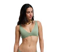 Triangel-Bikini-Top ROXY "Roxy Love Elongated Tri", Damen, Gr. L, Cup B, oil grün, Obermaterial: 91% Nylon, 9% Elasthan;, Bikini-Oberteile (31609725-L) oil grün