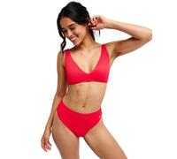 Triangel-Bikini-Top ROXY "Roxy Love Elongated Tri", Damen, Gr. S, Cup B, rot (hibiscus), Obermaterial: 91% Nylon, 9% Elasthan., Bikini-Oberteile (19960638-S) hibiscus