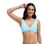 Triangel-Bikini-Top ROXY "Roxy Palm Dreams Elongated Tri", Damen, Gr. S, Cup B, blau (tanager turquoise), Obermaterial: 92% Polyester, 8% Elasthan., Bikini-Oberteile (40591817-S) tanager turquoise