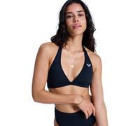 Triangel-Bikini-Top ROXY "Solid Essentials", Damen, Gr. M, Cup B, anthrazit, Obermaterial: 85% Microfaser, 15% Elasthan;, Bikini-Oberteile (81343900-M) anthrazit