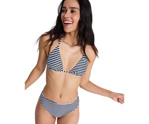 Triangel-Bikini-Top ROXY "Summer Surf RV Tiki Tri", Damen, Gr. M, Cup B, anthrazit the moe, Obermaterial: 85% Microfaser, 15% Elasthan;, Bikini-Oberteile (41191641-M) anthrazit the moe