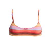 Triangel-Bikini-Top ROXY "Sunset Stripe Bralette", Damen, Gr. XS, Cup B, pink cosmos, 81% Nylon, 19% Elasthan, Bikini-Oberteile (38129623-XS) pink cosmos